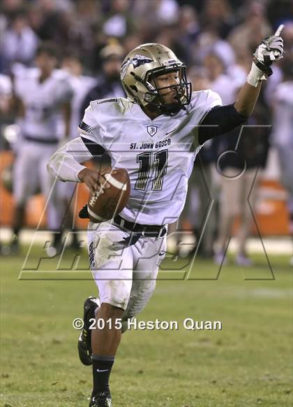 Thumbnail 1 in St. John Bosco vs. Centennial (CIF SS Pac-5 Division Final) photogallery.