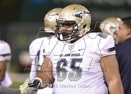Thumbnail 1 in St. John Bosco vs. Centennial (CIF SS Pac-5 Division Final) photogallery.