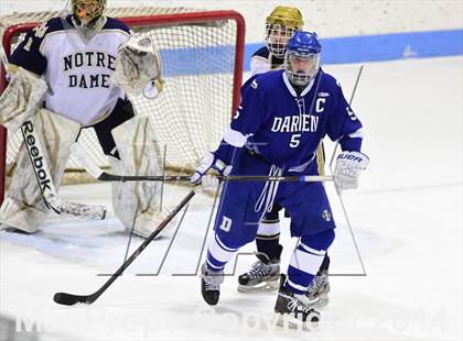 Thumbnail 2 in Darien vs. Notre Dame, Fairfield (CIAC DI Semifinal) photogallery.