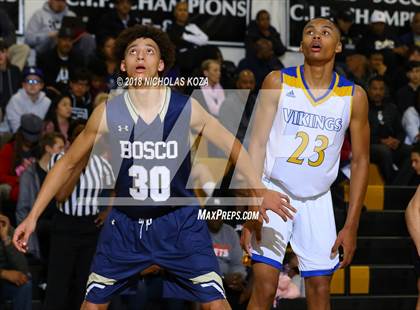 Thumbnail 2 in St. John Bosco vs. St. Bernard (Bishop Montgomery Shootout) photogallery.