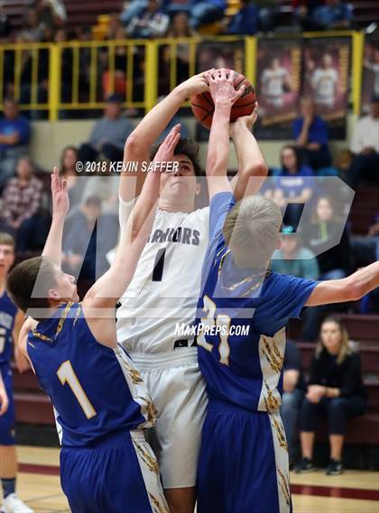Thumbnail 1 in Longmont Christian vs. Genoa-Hugo/Karval  (CHSAA 1A Regional Playoff) photogallery.