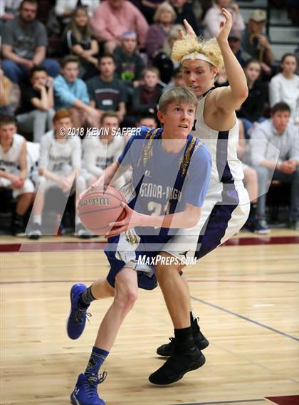 Thumbnail 3 in Longmont Christian vs. Genoa-Hugo/Karval  (CHSAA 1A Regional Playoff) photogallery.