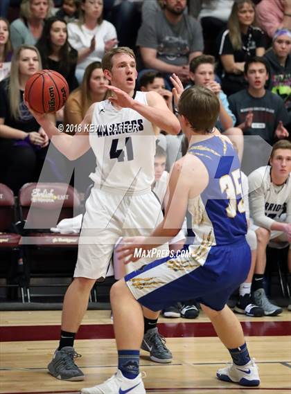 Thumbnail 3 in Longmont Christian vs. Genoa-Hugo/Karval  (CHSAA 1A Regional Playoff) photogallery.