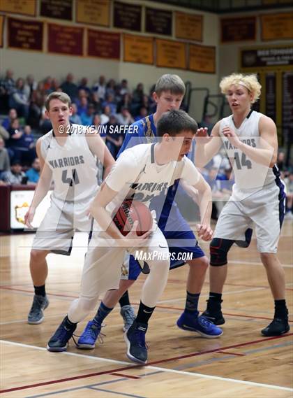 Thumbnail 2 in Longmont Christian vs. Genoa-Hugo/Karval  (CHSAA 1A Regional Playoff) photogallery.