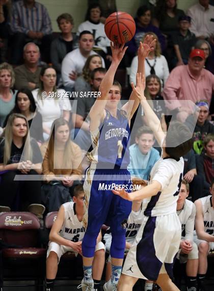 Thumbnail 3 in Longmont Christian vs. Genoa-Hugo/Karval  (CHSAA 1A Regional Playoff) photogallery.