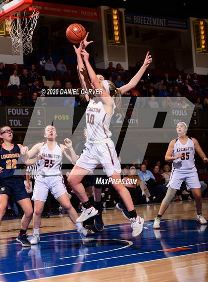 Thumbnail 3 in Our Lady of Lourdes vs. Arlington (Section 1 Class AA Semifinal) photogallery.