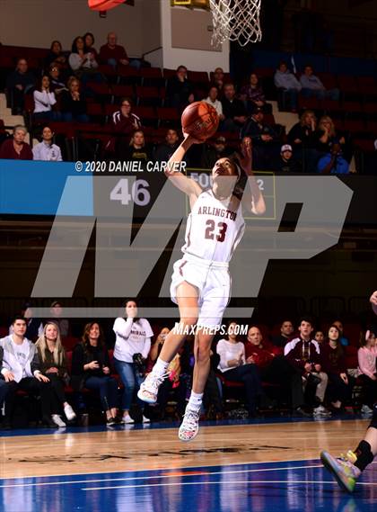 Thumbnail 1 in Our Lady of Lourdes vs. Arlington (Section 1 Class AA Semifinal) photogallery.