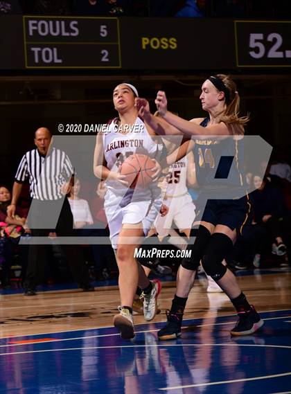 Thumbnail 1 in Our Lady of Lourdes vs. Arlington (Section 1 Class AA Semifinal) photogallery.