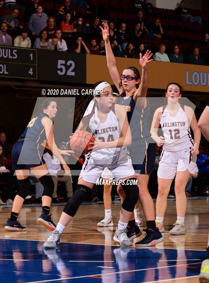 Thumbnail 2 in Our Lady of Lourdes vs. Arlington (Section 1 Class AA Semifinal) photogallery.