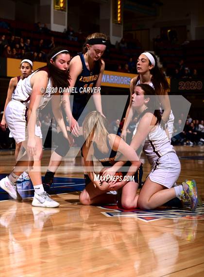 Thumbnail 2 in Our Lady of Lourdes vs. Arlington (Section 1 Class AA Semifinal) photogallery.