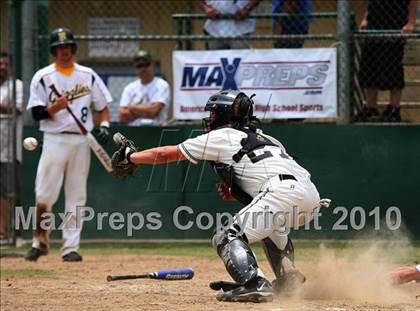 Thumbnail 1 in Golden Sierra vs. Mariposa County (CIF SJS D6 Final) photogallery.