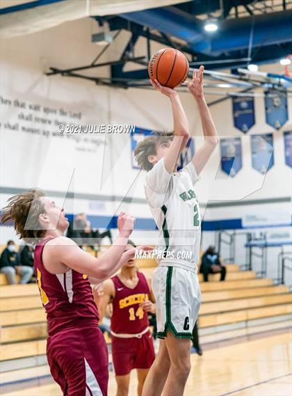 Thumbnail 3 in Covenant Christian vs Indianapolis Scecina Memorial (IHSAA 2A Sectional 1st Round) photogallery.