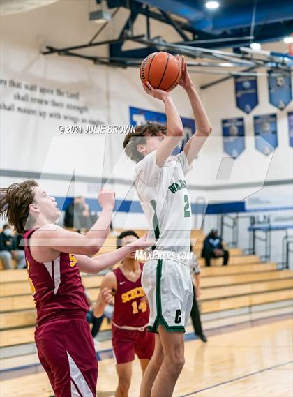 Thumbnail 2 in Covenant Christian vs Indianapolis Scecina Memorial (IHSAA 2A Sectional 1st Round) photogallery.