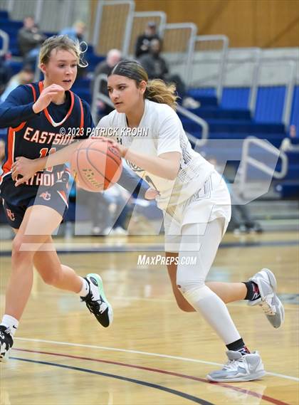 Thumbnail 2 in Eastside Catholic vs West Seattle (3A Girls District 2) photogallery.