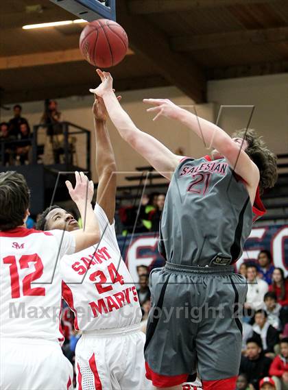 Thumbnail 2 in Salesian vs. St. Mary's photogallery.