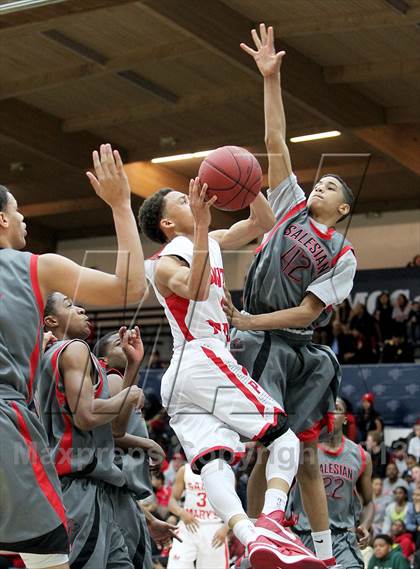 Thumbnail 2 in Salesian vs. St. Mary's photogallery.