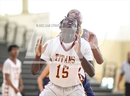 Thumbnail 1 in Cornerstone Christian vs. Aspire Langston Hughes Academy (Super Saturday Showcase) photogallery.