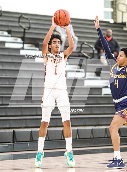 Thumbnail 3 in Cornerstone Christian vs. Aspire Langston Hughes Academy (Super Saturday Showcase) photogallery.