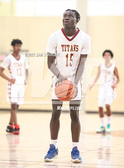 Thumbnail 2 in Cornerstone Christian vs. Aspire Langston Hughes Academy (Super Saturday Showcase) photogallery.