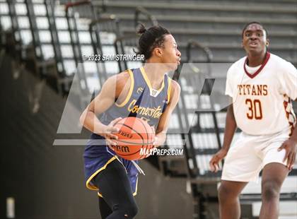 Thumbnail 1 in Cornerstone Christian vs. Aspire Langston Hughes Academy (Super Saturday Showcase) photogallery.
