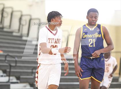 Thumbnail 2 in Cornerstone Christian vs. Aspire Langston Hughes Academy (Super Saturday Showcase) photogallery.