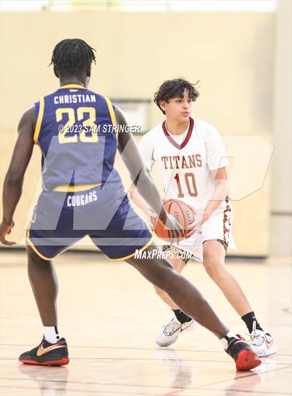 Thumbnail 3 in Cornerstone Christian vs. Aspire Langston Hughes Academy (Super Saturday Showcase) photogallery.