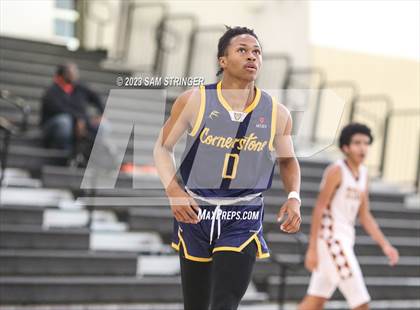 Thumbnail 3 in Cornerstone Christian vs. Aspire Langston Hughes Academy (Super Saturday Showcase) photogallery.