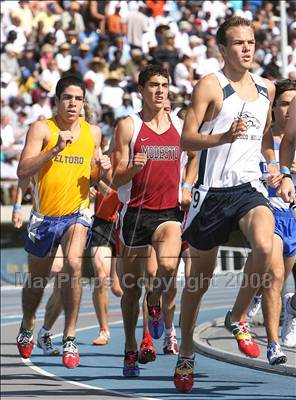 Thumbnail 1 in CIF State Championships (Boys 1600 - Final) photogallery.