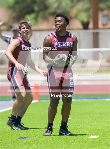 Thumbnail 3 in Perry vs Mountain View (7on7 Gotta Believe Tournament) photogallery.