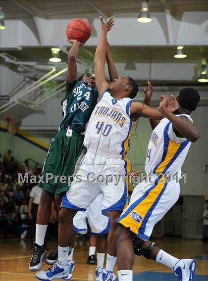 Thumbnail 2 in Southeast Raleigh vs Garner (Greater Neuse River Conference Tournament) photogallery.