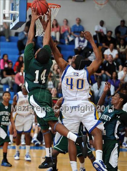 Thumbnail 2 in Southeast Raleigh vs Garner (Greater Neuse River Conference Tournament) photogallery.