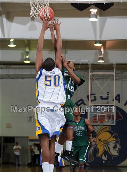 Thumbnail 3 in Southeast Raleigh vs Garner (Greater Neuse River Conference Tournament) photogallery.