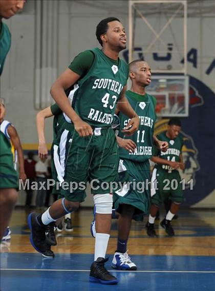 Thumbnail 2 in Southeast Raleigh vs Garner (Greater Neuse River Conference Tournament) photogallery.