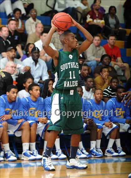 Thumbnail 3 in Southeast Raleigh vs Garner (Greater Neuse River Conference Tournament) photogallery.