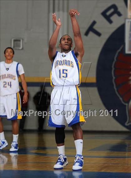 Thumbnail 3 in Southeast Raleigh vs Garner (Greater Neuse River Conference Tournament) photogallery.