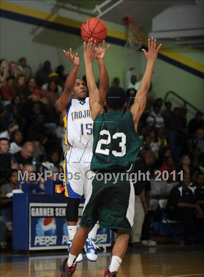 Thumbnail 3 in Southeast Raleigh vs Garner (Greater Neuse River Conference Tournament) photogallery.