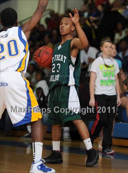 Thumbnail 1 in Southeast Raleigh vs Garner (Greater Neuse River Conference Tournament) photogallery.