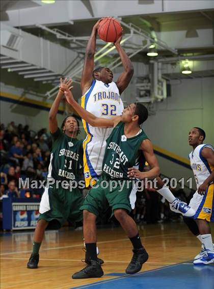 Thumbnail 2 in Southeast Raleigh vs Garner (Greater Neuse River Conference Tournament) photogallery.