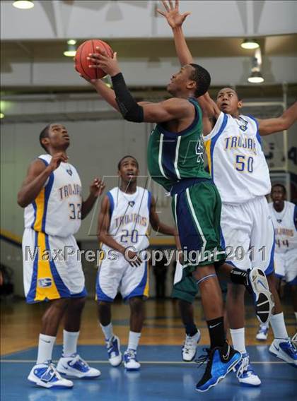 Thumbnail 1 in Southeast Raleigh vs Garner (Greater Neuse River Conference Tournament) photogallery.