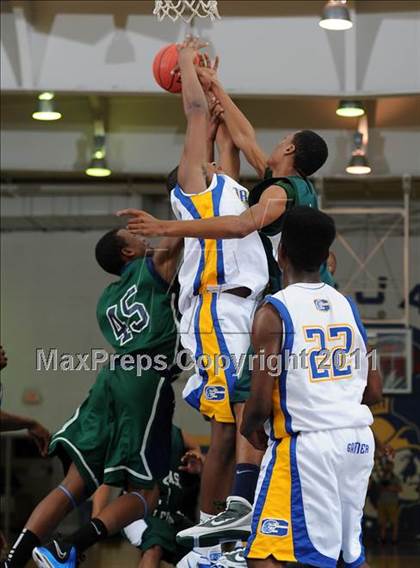 Thumbnail 2 in Southeast Raleigh vs Garner (Greater Neuse River Conference Tournament) photogallery.