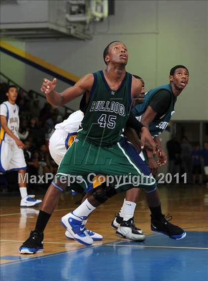 Thumbnail 2 in Southeast Raleigh vs Garner (Greater Neuse River Conference Tournament) photogallery.