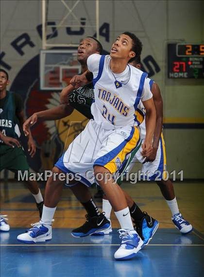 Thumbnail 3 in Southeast Raleigh vs Garner (Greater Neuse River Conference Tournament) photogallery.