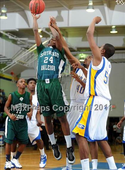 Thumbnail 1 in Southeast Raleigh vs Garner (Greater Neuse River Conference Tournament) photogallery.