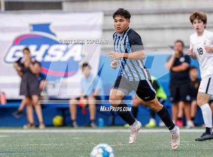 Thumbnail 2 in St. Pius X Catholic vs. Johnson (GHSA 5A Championship) photogallery.