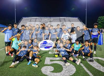 Thumbnail 3 in St. Pius X Catholic vs. Johnson (GHSA 5A Championship) photogallery.
