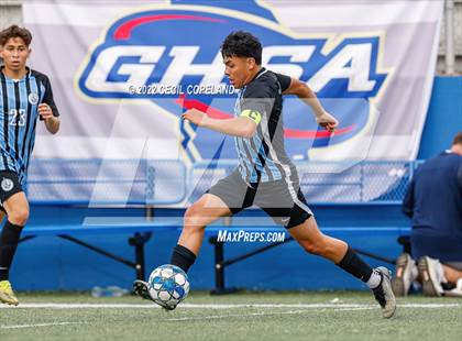 Thumbnail 1 in St. Pius X Catholic vs. Johnson (GHSA 5A Championship) photogallery.