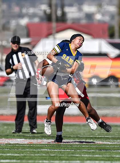 Thumbnail 3 in Santa Monica vs. Fullerton (CIF SS DIV 4 Championship) photogallery.