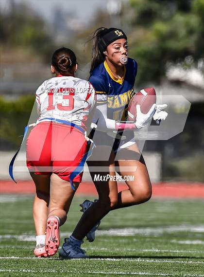 Thumbnail 3 in Santa Monica vs. Fullerton (CIF SS DIV 4 Championship) photogallery.