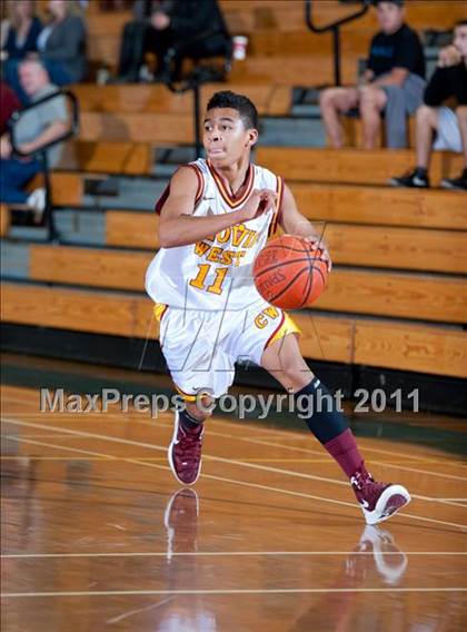 Thumbnail 1 in Bishop Diego vs. Clovis West (Santa Barbara Holiday Classic) photogallery.