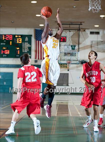 Thumbnail 2 in Bishop Diego vs. Clovis West (Santa Barbara Holiday Classic) photogallery.